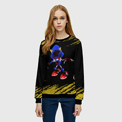 Свитшот женский CОНИК ЭКЗЕ - Яркий, цвет: 3D-черный — фото 2
