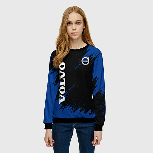 Женский свитшот Volvo Texture / 3D-Черный – фото 3