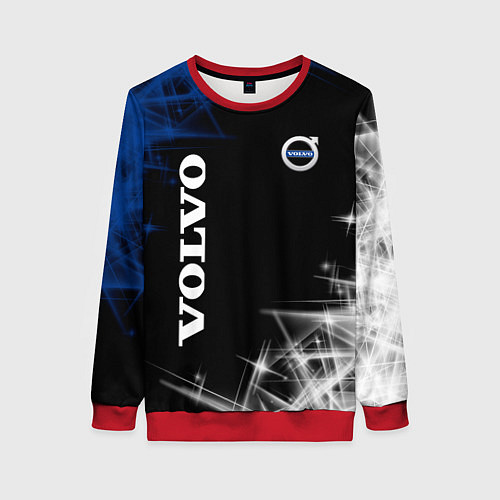 Женский свитшот Volvo отражения / 3D-Красный – фото 1