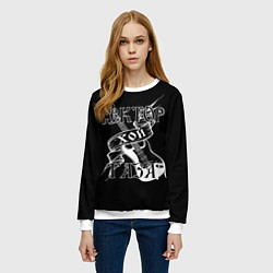Свитшот женский Хой Сектор Газа, цвет: 3D-белый — фото 2
