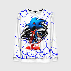 Свитшот женский СОНИК EXE ТЕМНЫЙ СОНИК, цвет: 3D-белый