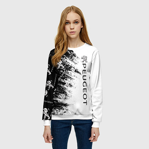 Женский свитшот Peugeot Распылитель / 3D-Белый – фото 3