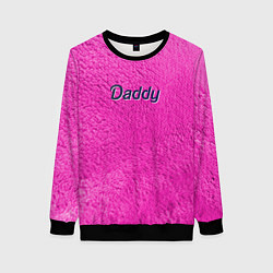 Свитшот женский Daddy pink, цвет: 3D-черный