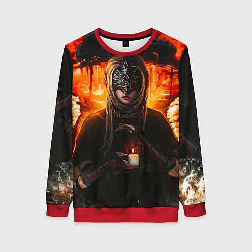 Женский свитшот FIRE KEEPER Dark SOULS III Дарк соулс / 3D-Красный – фото 1