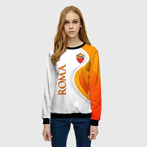 Женский свитшот Рома / 3D-Черный – фото 3