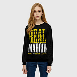 Свитшот женский Real Madrid Реал Мадрид, цвет: 3D-черный — фото 2