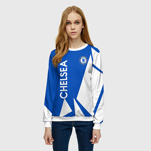Женский свитшот Челси спорт / 3D-Белый – фото 3