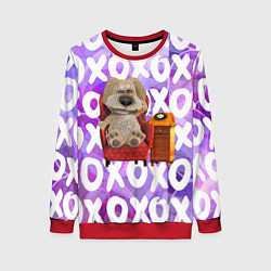 Свитшот женский Бен Собака, цвет: 3D-красный