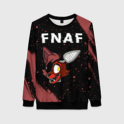 Свитшот женский FIVE NIGHTS AT FREDDYS - ФОКСИ Краска, цвет: 3D-черный