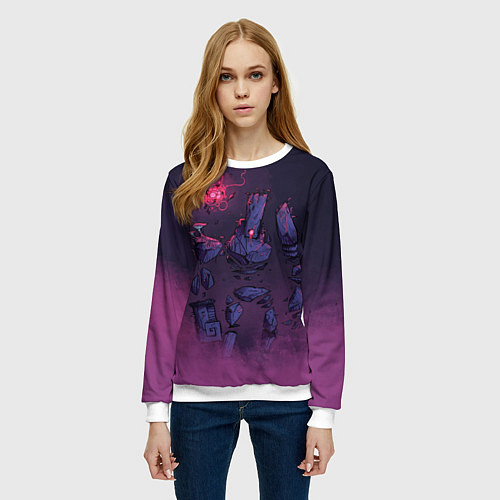 Женский свитшот Аурелионит / 3D-Белый – фото 3