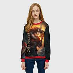 Свитшот женский ELDEN RING - ЕЛДЕН РИНГ ВАЛЬКИРИЯ, цвет: 3D-красный — фото 2