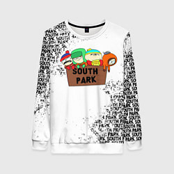 Свитшот женский Южный парк - персонажи South Park, цвет: 3D-белый