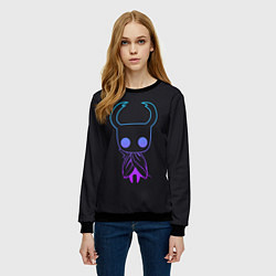 Свитшот женский Hollow Knight образ, цвет: 3D-черный — фото 2