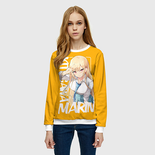 Женский свитшот Kitagawa Marin / 3D-Белый – фото 3