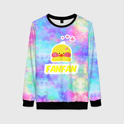 Свитшот женский Трендовая утя Lalafanfan, цвет: 3D-черный