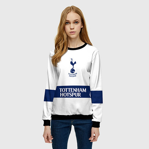 Женский свитшот Tottenham Тоттенхэм / 3D-Черный – фото 3