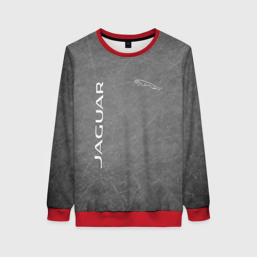 Женский свитшот ЯГУАР / 3D-Красный – фото 1