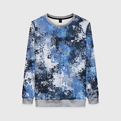 Свитшот женский Спортивный камуфляж Пикси - Черника, цвет: 3D-меланж