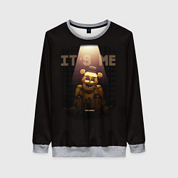 Свитшот женский Five Nights at Freddys - мишка Фредди, цвет: 3D-меланж