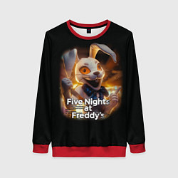 Свитшот женский Five Nights at Freddys: Security Breach - Ванни, цвет: 3D-красный