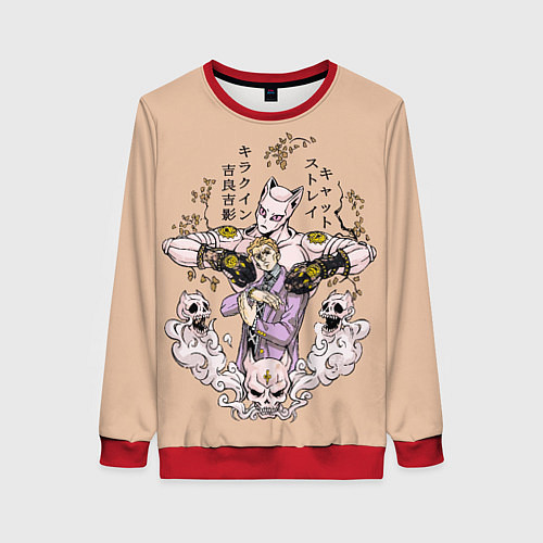 Женский свитшот KILLER QUEEN Йошикаге Кира JOJO PART 4 / 3D-Красный – фото 1