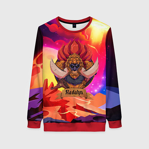 Женский свитшот Radahn elden ring / 3D-Красный – фото 1