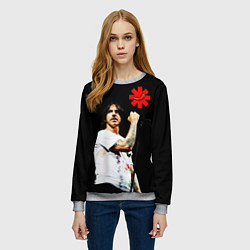 Свитшот женский Red Hot Chili Peppers RHCP, цвет: 3D-меланж — фото 2