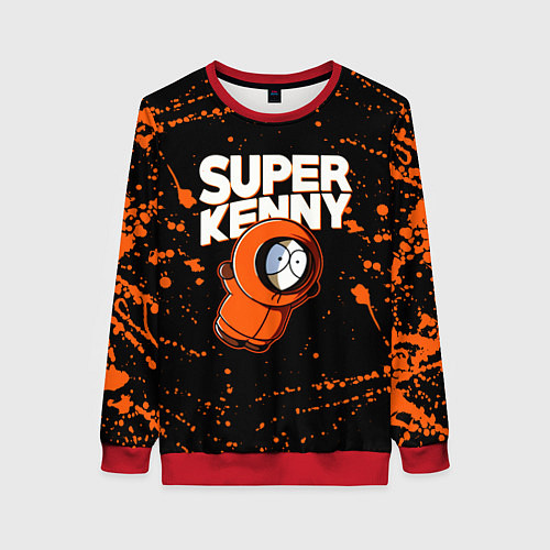 Женский свитшот Южный парк - Кенни / 3D-Красный – фото 1