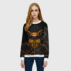 Свитшот женский Стимпанк Шапочник, цвет: 3D-белый — фото 2