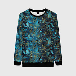 Женский свитшот Blue Abstract Узоры