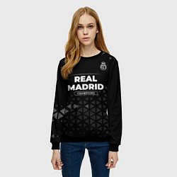 Свитшот женский Real Madrid Форма Champions, цвет: 3D-черный — фото 2
