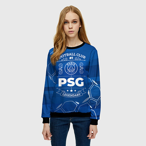 Женский свитшот PSG FC 1 / 3D-Черный – фото 3