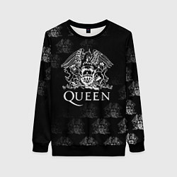 Свитшот женский Queen pattern, цвет: 3D-черный