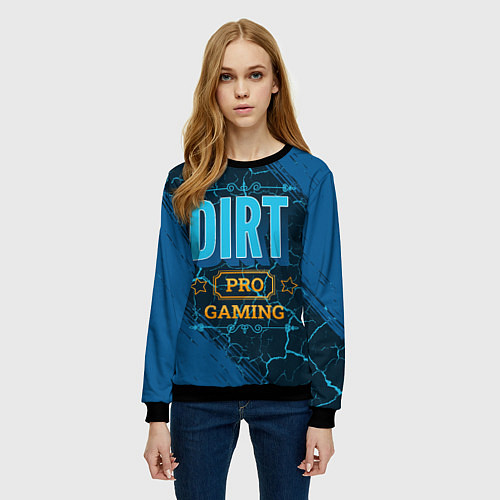 Женский свитшот Dirt Gaming PRO / 3D-Черный – фото 3