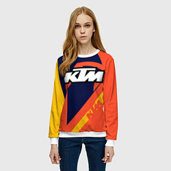 Свитшот женский KTM VINTAGE SPORTWEAR, цвет: 3D-белый — фото 2