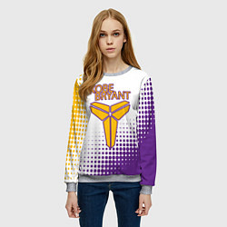 Свитшот женский Коби Брайант Lakers Абстракция, цвет: 3D-меланж — фото 2