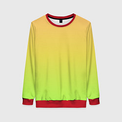 Свитшот женский GRADIEND YELLOW-GREEN, цвет: 3D-красный