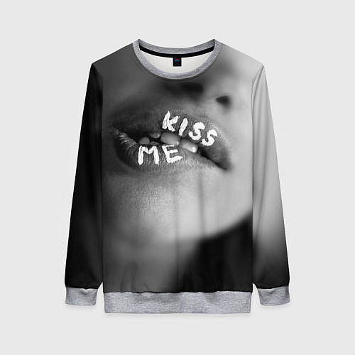 Женский свитшот Kiss- me / 3D-Меланж – фото 1
