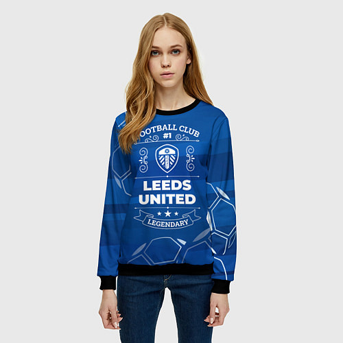 Женский свитшот Leeds United Football Club Number 1 / 3D-Черный – фото 3