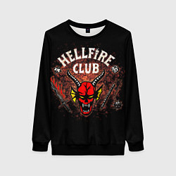 Свитшот женский Hellfire club, цвет: 3D-черный