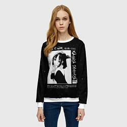 Свитшот женский KAGUYA SHINOMIYA В ЛЮБВИ КАК НА ВОЙНЕ, цвет: 3D-белый — фото 2