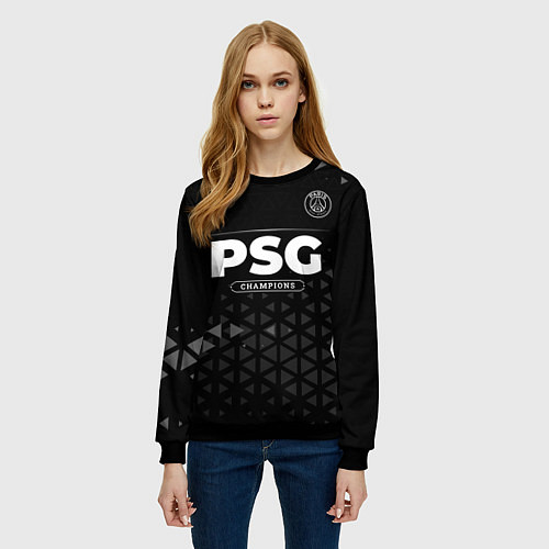 Женский свитшот PSG Champions Uniform / 3D-Черный – фото 3