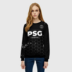 Свитшот женский PSG Champions Uniform, цвет: 3D-черный — фото 2