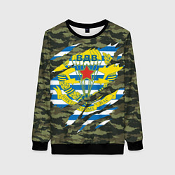 Свитшот женский КАМУФЛЯЖ ВДВ РАЗРЫВ, цвет: 3D-черный