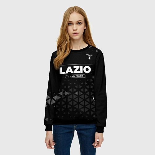 Женский свитшот Lazio Champions Uniform / 3D-Черный – фото 3