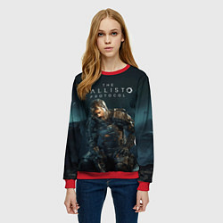 Свитшот женский Джейкоб Ли The Callisto Protocol, цвет: 3D-красный — фото 2