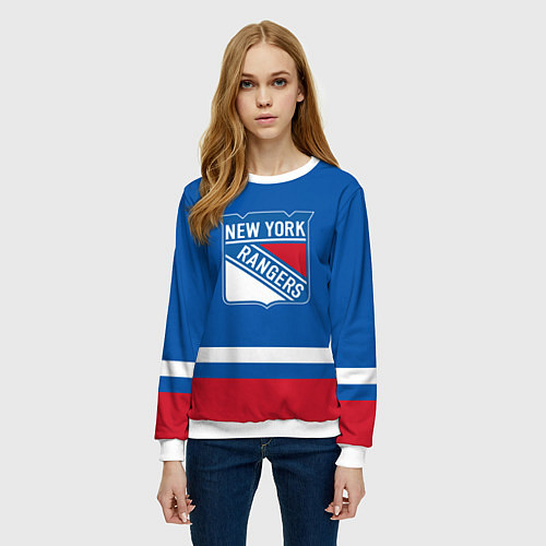 Женский свитшот New York Rangers Панарин / 3D-Белый – фото 3