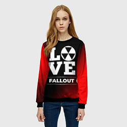 Свитшот женский Fallout Love Классика, цвет: 3D-черный — фото 2