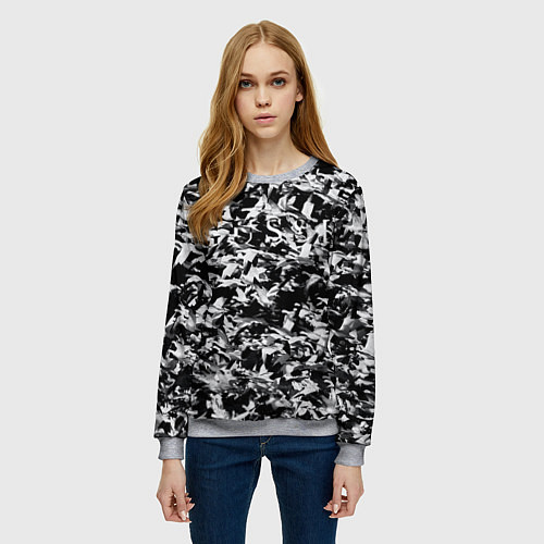 Женский свитшот GUSSI STYLE / 3D-Меланж – фото 3