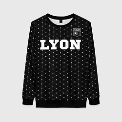 Свитшот женский Lyon Sport на темном фоне, цвет: 3D-черный